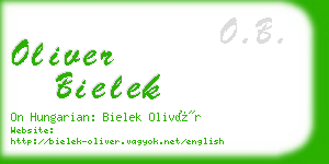 oliver bielek business card